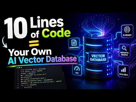 I Built a Vector DB in 10 Lines of Code (Python + Sentence Transformers)