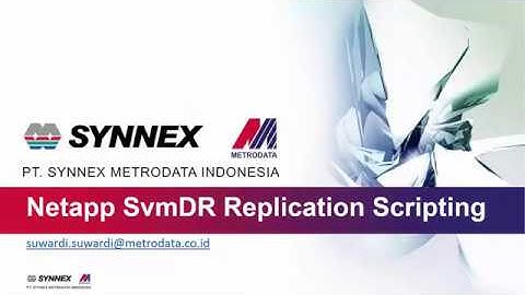 Netapp SVM-DR for Replication and DR solution with automation scripting (webinar)