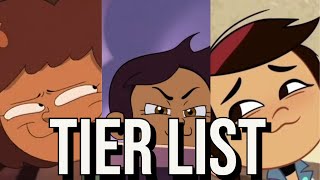 Amphibia, Owl House, and Molly McGee tier list but I have no idea what I'm talking about