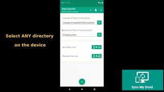 SyncMyDroid - core feature screenshot 2