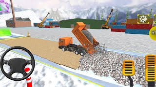 Grand Snow Excavator Simulator - Tunnel Construction - Android Gameplay screenshot 1