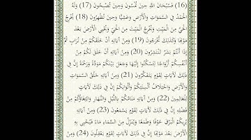 ماتيسر من سورة الروم للشيخ محمد صديق المنشاوى