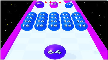 Color Balls 3D 2048 - Gameplay Walkthrough - Levels 1-15