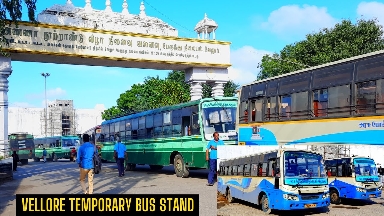 Vellore Temporary Bus Stand | Vellore New Bus Stand Under Renovation Process | AK VLOGS AND TRAVELS