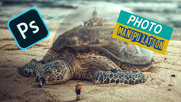 Sea turtle surreal art photoshop