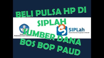 DANA BOS REGULER BOP PAUD 2020 BOLEH UNTUK BELI PULSA INTERNET GURU DAN SISWA