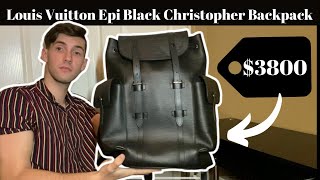 Louis Vuitton Black EPI Leather Christopher Backpack – Savonches