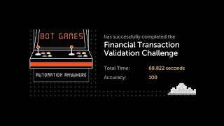 [RPA] Bot Games Season 3: Financial Transaction Validation | Automation Anywhere | THE CODE SOLUTION