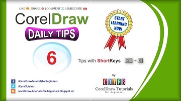 corel draw daily tips #6 with cdtfb – corel draw tutorials for beginners