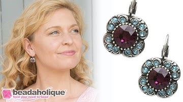 How to Make the Bejeweled Clover Earrings with Gita Settings for Swarovski Crystals