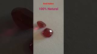 Cut Red Rubies #ruby #rubies #gems #shorts #gemstone #red