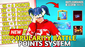BGMI/ PUBG New Popularity Battle Points System Explanation | Don’t Miss This! 🛑 | Get Free Rewards 