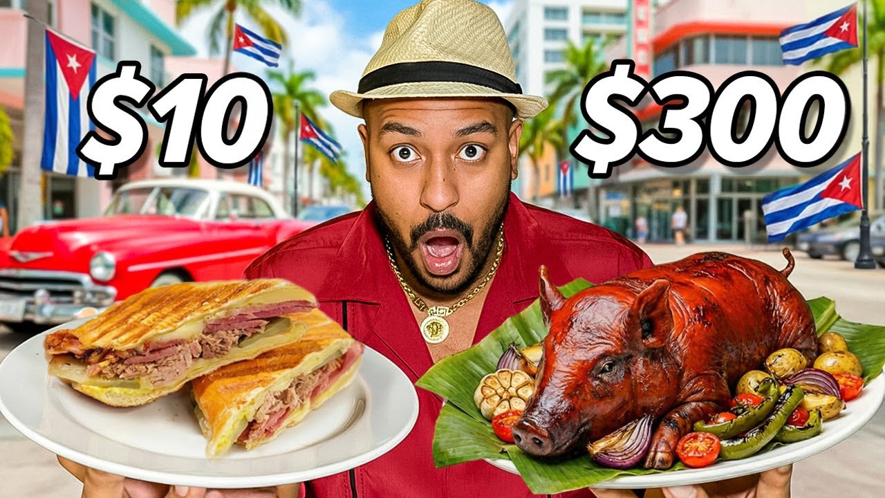 Cheap Vs Expensive Cuban Food in Miami… Is the Whole Pig REALLY Worth It?! 🐷🔥💸