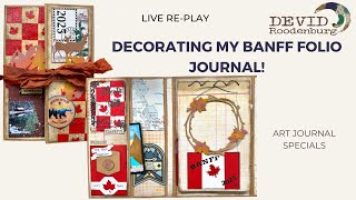 Decorating and start of my Banff Folio journal! #memorykeeping #artjournal