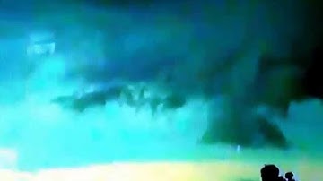 Crazy black blob in sky in Amarillo tx