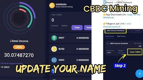 CBDC Mining: Dore uko wahindura izina ndetse nuko wakora node setting muri iyi mining project.