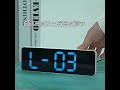 10 Inch Smart Mute LED Electronic Night Alarm Wall Clock Modern Desk