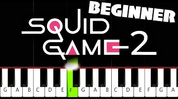 Squid Game Season 2 - Mingle Game Song - BEGINNER Piano Tutorial