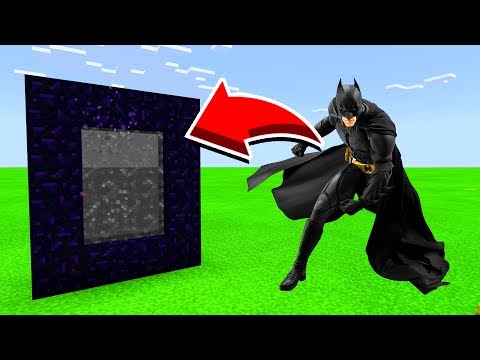 How To Make A Portal To BATMAN in Minecaft Pocket Edition/MCPE