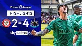 Newcastle on top in six goal thriller! 🍿 | Brentford 2-4 Newcastle United | EPL Highlights