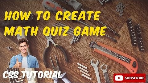 How to create math quiz game using CSS part-2 @TECH_07723