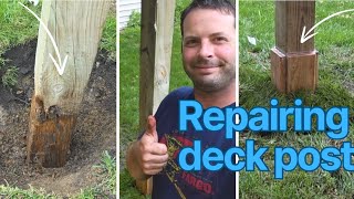 Repair BEFORE you replace a rotting post