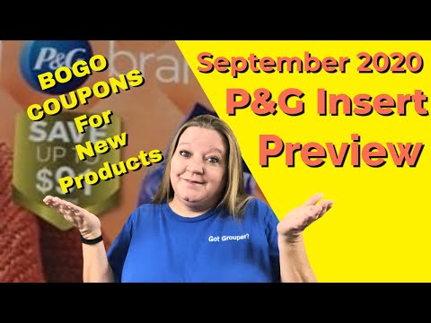 I ALREADY GOT MY SEPT P&G INSERTS / INSERT PREVIEW / 5 BOGO COUPONS / NEW PRODUCTS