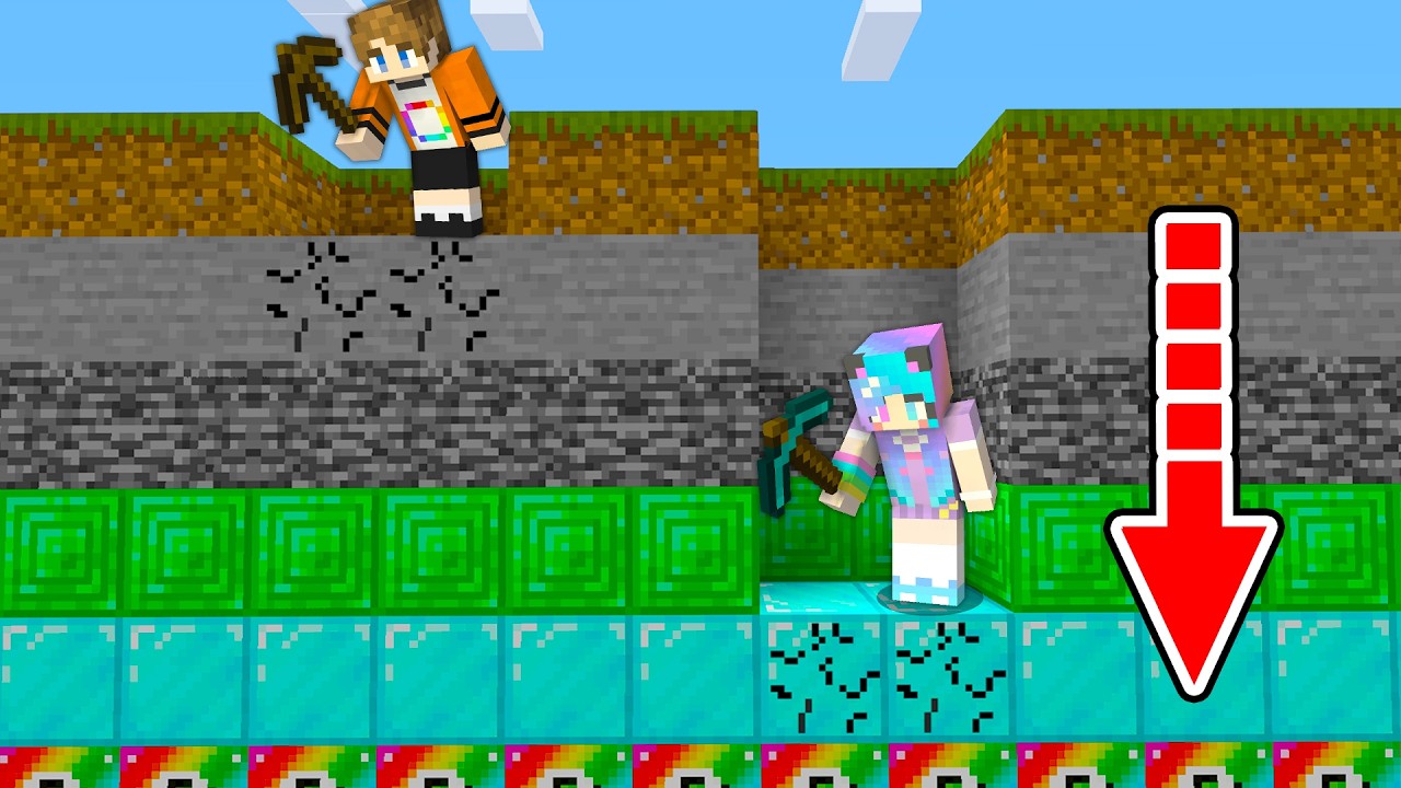 マインクラフト　verse Minecraft マイクラ I Tried to Beat a World Made of Layers in Minecraft - YouTube