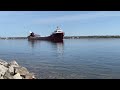 Great Lakes Freighter Lee A Tregurtha on the St. Marys River