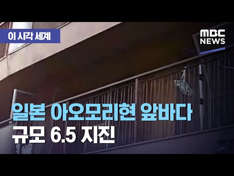 [이 시각 세계] 일본 아오모리현 앞바다 규모 6.5 지진 (2020.12.21/뉴스투데이/MBC)