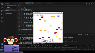 python programming 100 days challenge || day 23 || turtle crossing game ||