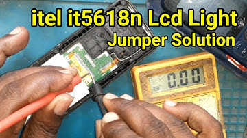 itel it5618N Display Light Problem Jumper Solutoin | itel it5618n Lcd light Solution