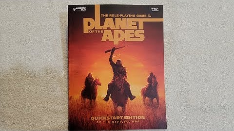 Planet of the Apes The Role-Playing Game Quickstart Edition Unboxing