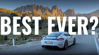 Porsche 718 Cayman GT4 – the perfect combo of Alpine roads and a car!
