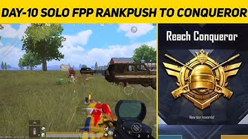 DAY10 SOLO FPP RANK PUSH || CROWN IV || SURVIVAL GAMEPLAY || PUBG MOBILE