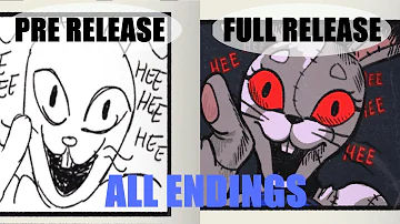 PRE-RELEASE vs FULL RELEASE ALL ENDINGS! FNAF Security Breach