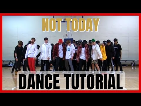 BTS - 'Not Today' Dance Practice Mirrored Tutorial (SLOWED)