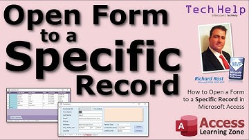 Ouvrir un formulaire pour un enregistrement spécifique dans Microsoft Access - Ouvrir un formulai...