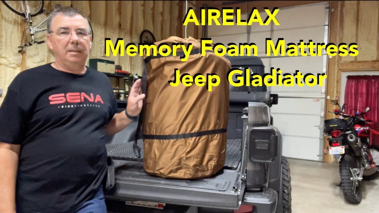 Jeep Gladiator Trunk Bed Mattress Memory Foam Camping Tent jeep YouTube