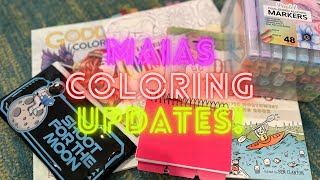 Maias Coloring Updates! Episode #35 / Adult Coloring 