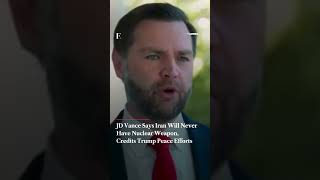 JD Vance Says Iran Will Never Have Nuclear Weapon, Credits Trump Peace Efforts | N18G