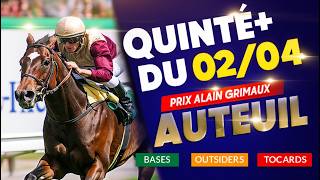 Quinté prediction for April 2nd – Prix Alain Grimaux at Auteuil: Solid favorites, outsiders and l... screenshot 5