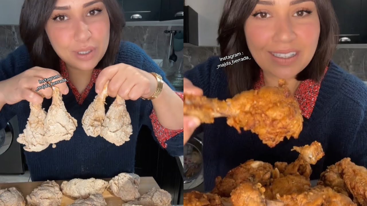 دجاج مقرمش متل الكنتاكي بدون بيض ولا بقسماط بتقنية سهلة وعملية KFC