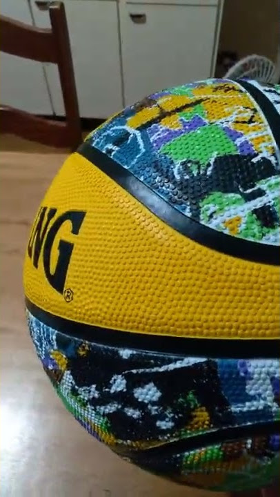 Bola Basquete Spalding Graffiti, Amarelo e verde, 7 : .com