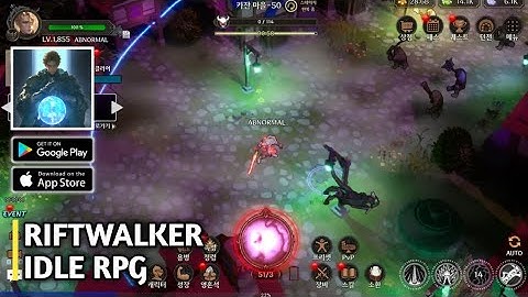 RiftWalker: Idle RPG Gameplay Android, iOS」