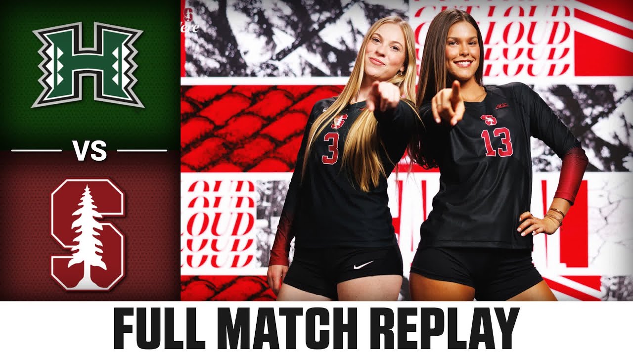 Hawaii vs. Stanford Full Match Replay | 2025 ACC Volleyball