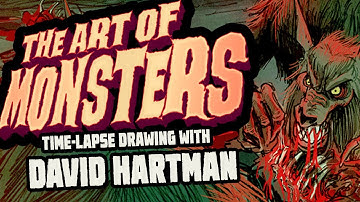 WEREWOLF ILLUSTRATION  - ART OF MONSTERS - Procreate illustration speedpaint