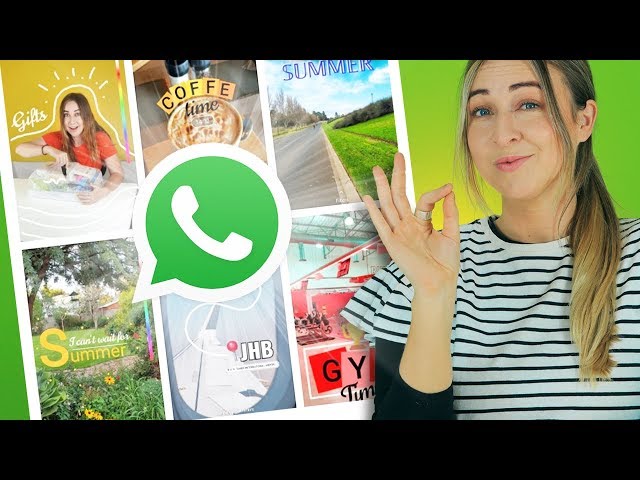 WhatsApp Status | 10 Creative Ideas | Using ONLY The App!! class=