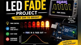Arduino Beginner Guide (No Confusion)|LED Fade Explained 🔥 PWM vs Analog Pins#fade#arduino#kannada