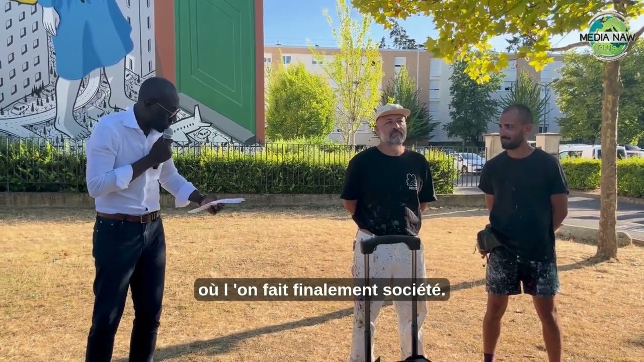 « L'art est venu jusqu'aux habitants"le message fort de Souleye Diouf de  3F pour Mirabeau